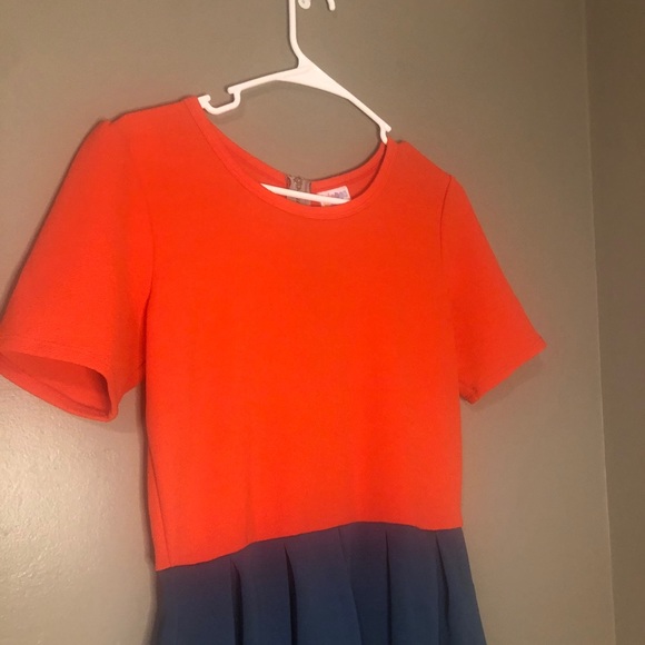 LuLaRoe Amelia Color Block Dress - Picture 2 of 4